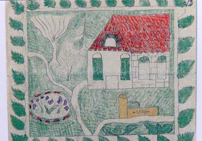 Haus mit Brunnen aus der Morgenthaler Sammlung